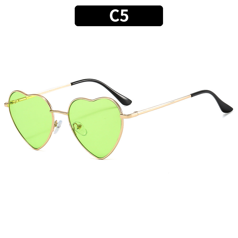 Herzförmige Mode-Sonnenbrille
