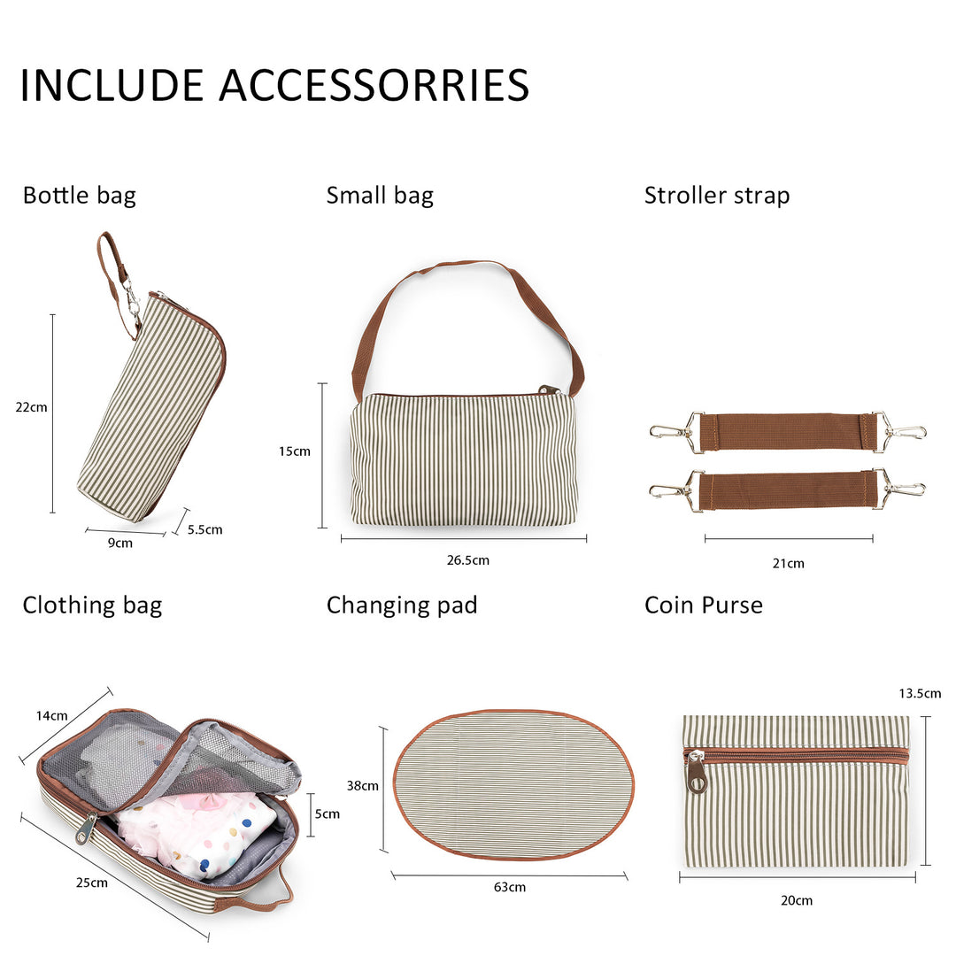 Stilvolle Wickeltasche-Set Karnz