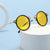 Damen runde Brille mit filigranem Metallrahmen Karnz