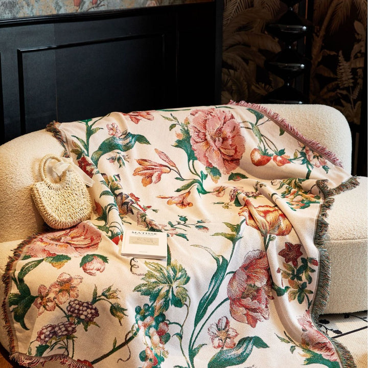 Blumenmuster dekorative Tagesdecke