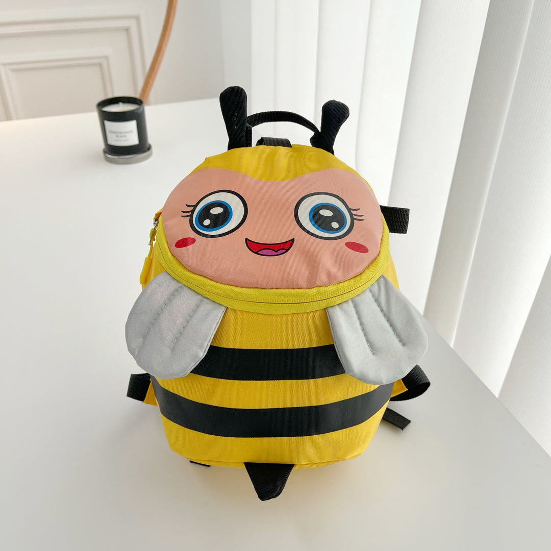 Plüsch-Rucksack mit Bienenmotiv und Praktischen Fächern Karnz