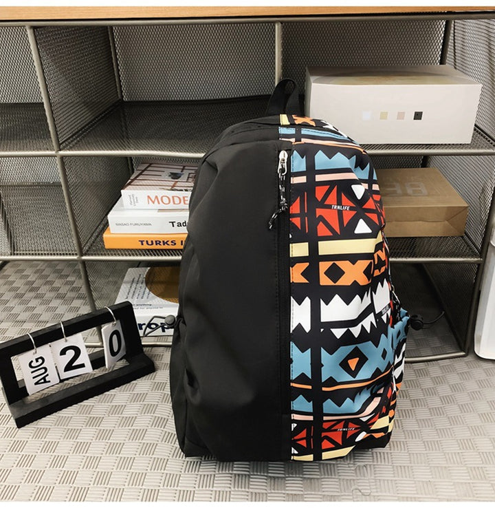 Grafikdruck-Rucksack Karnz