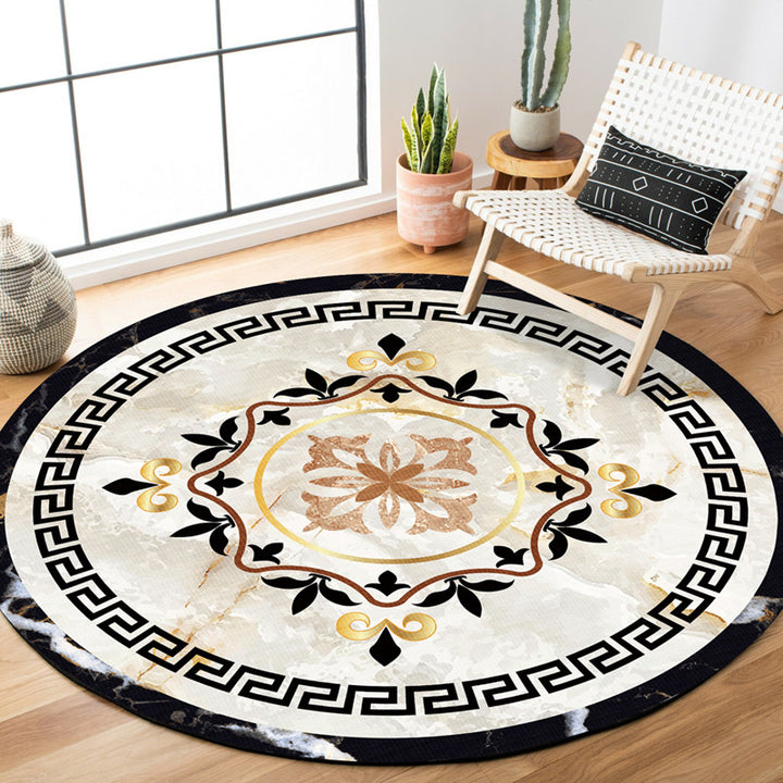 Eleganter runder Teppich Karnz