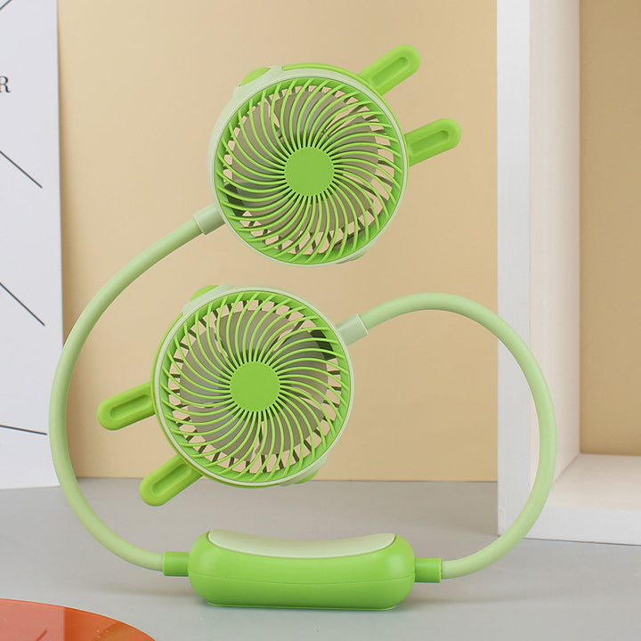 Unisex Tragbarer Doppelventilator Karnz