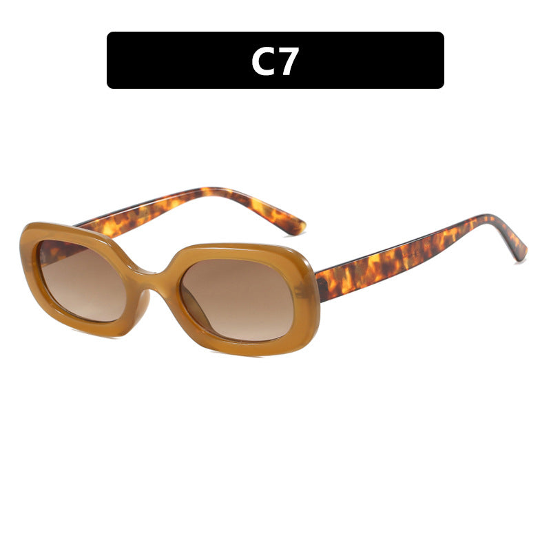 Damen oversized Sonnenbrille mit ausgefallenem Muster Karnz