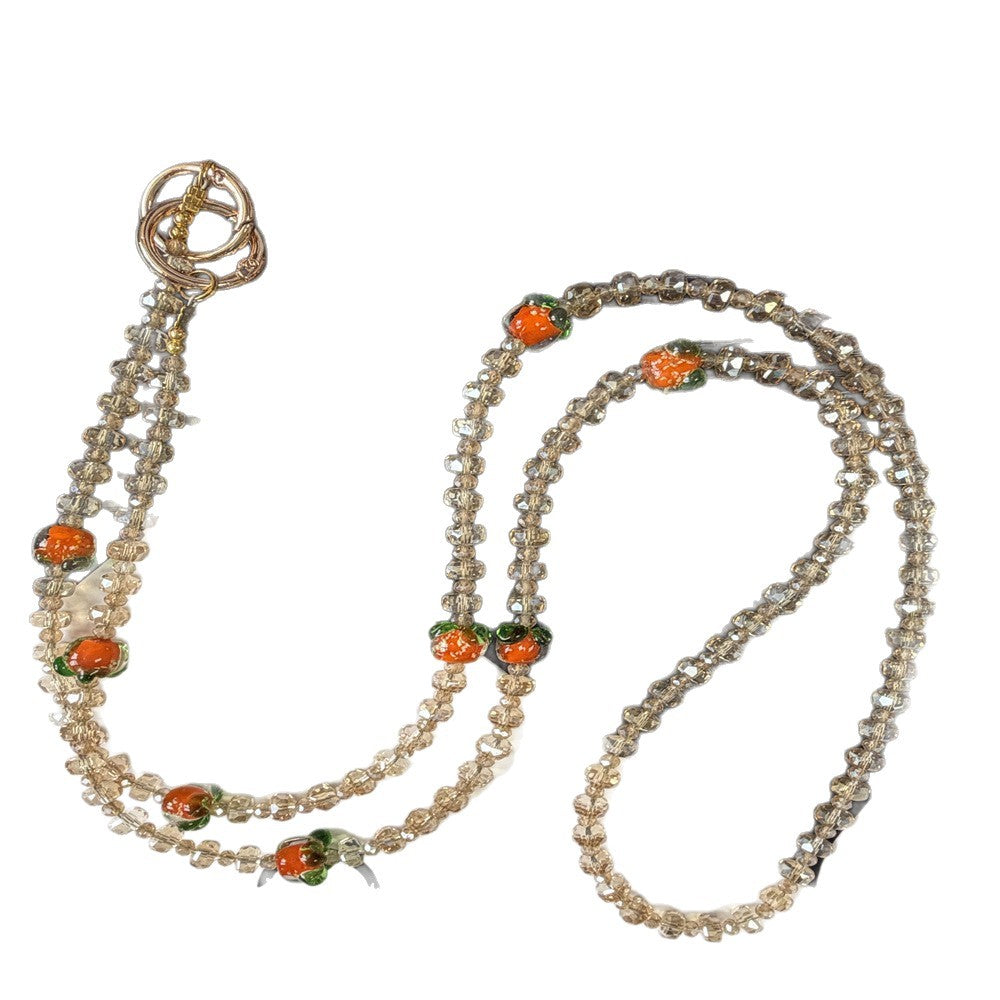 Elegante Perlen Charm Brillen Kette Karnz