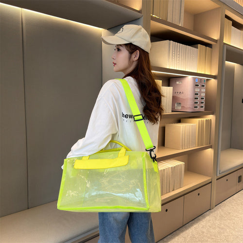 Stylische Mesh Reise Duffel Tasche Karnz