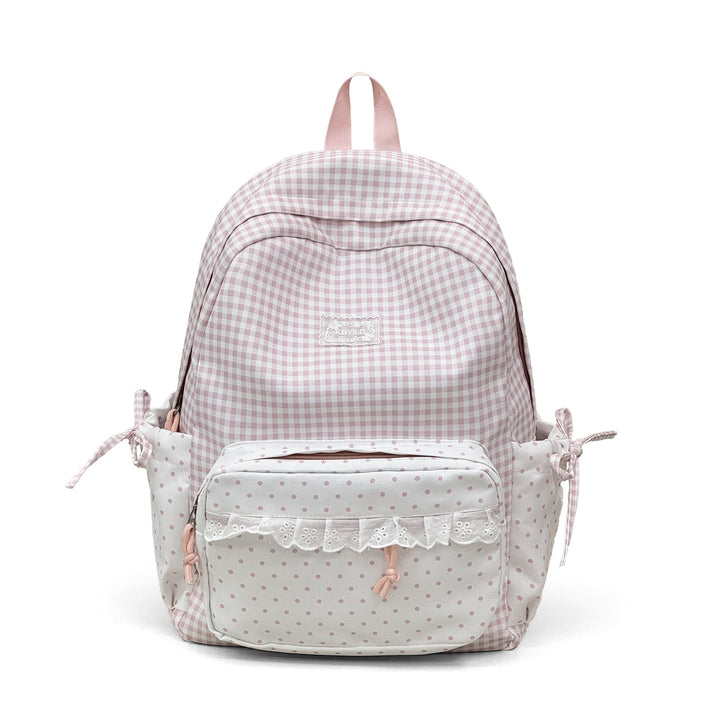 Niedlicher karierten Muster Rucksack Karnz