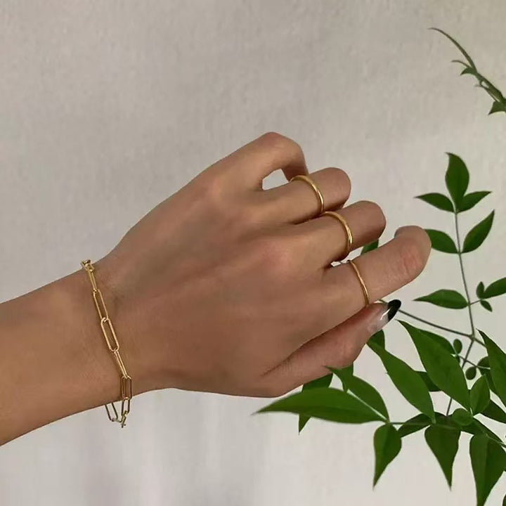 Minimalistische Gliederkettenarmband Karnz