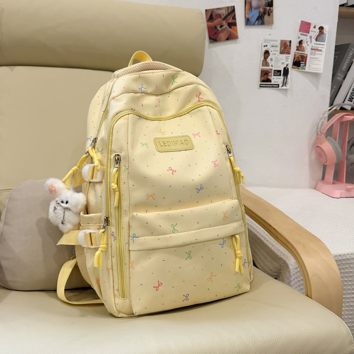 Stylischer Schulrucksack mit lustigen gemusterten Akzenten Karnz