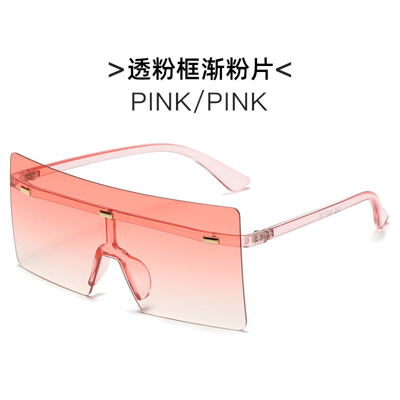 Damen futuristische Oversized-Sonnenbrille Karnz