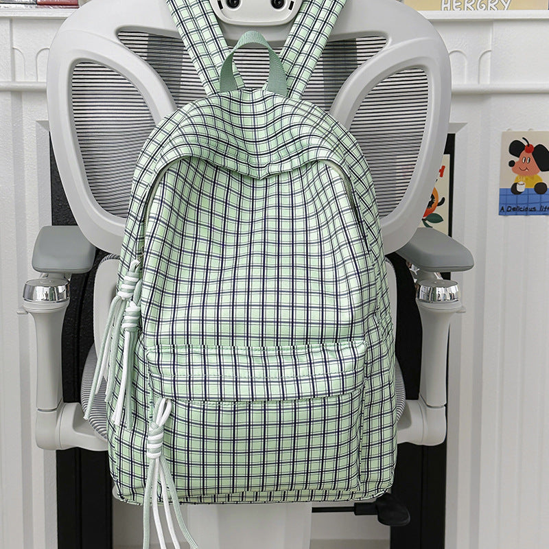 Funktionaler Kariert Rucksack