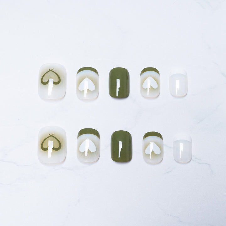 Künstlerisch Herz-Design Druckplattennägel