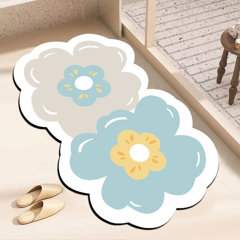 Blumenförmige Badematte
