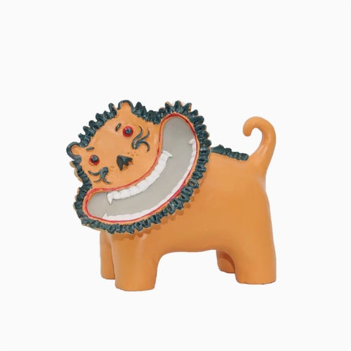 Verspielte Keramikkatzenfigur