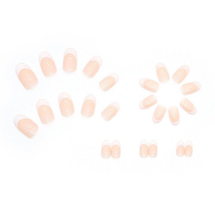 Stylische French Tip Acryl Nagelverlängerungen Karnz