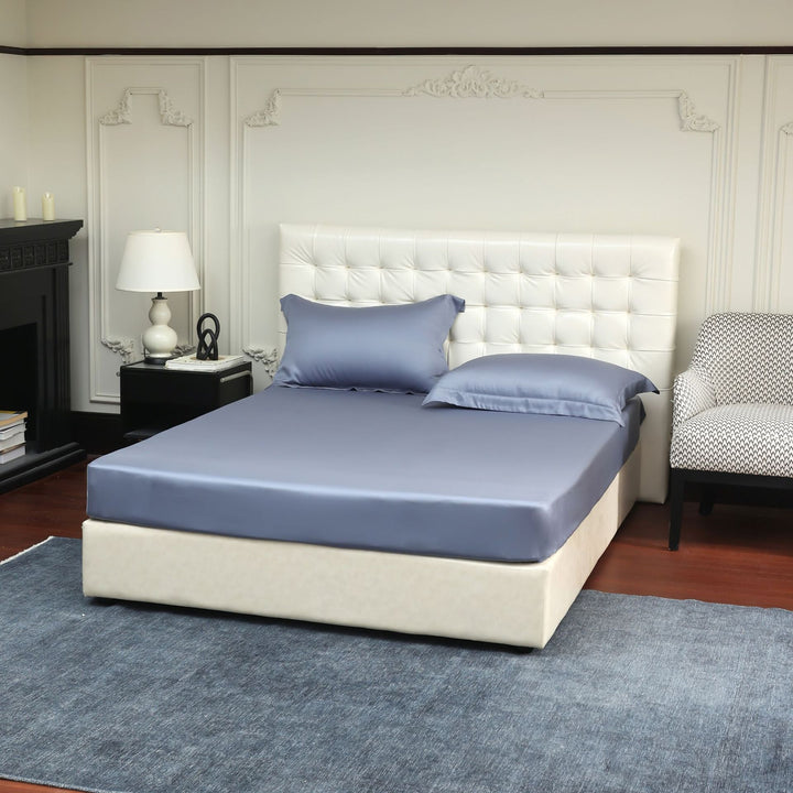 Luxuriöses Satin-Spannbettlaken-Set mit seidig-glattem Finish