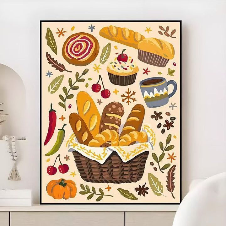 Gourmet kulinarisches Wandkunst Karnz