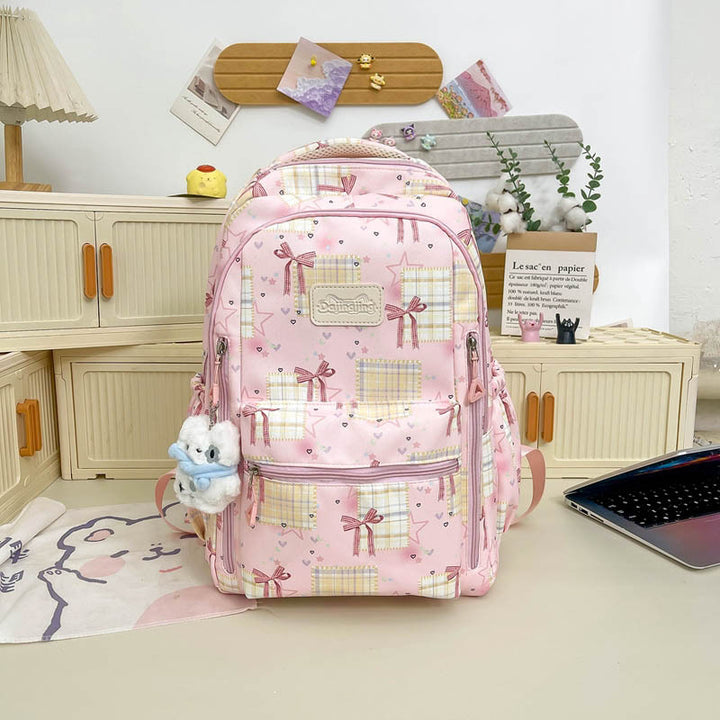 Süßer Grafikdruck Schulrucksack Karnz