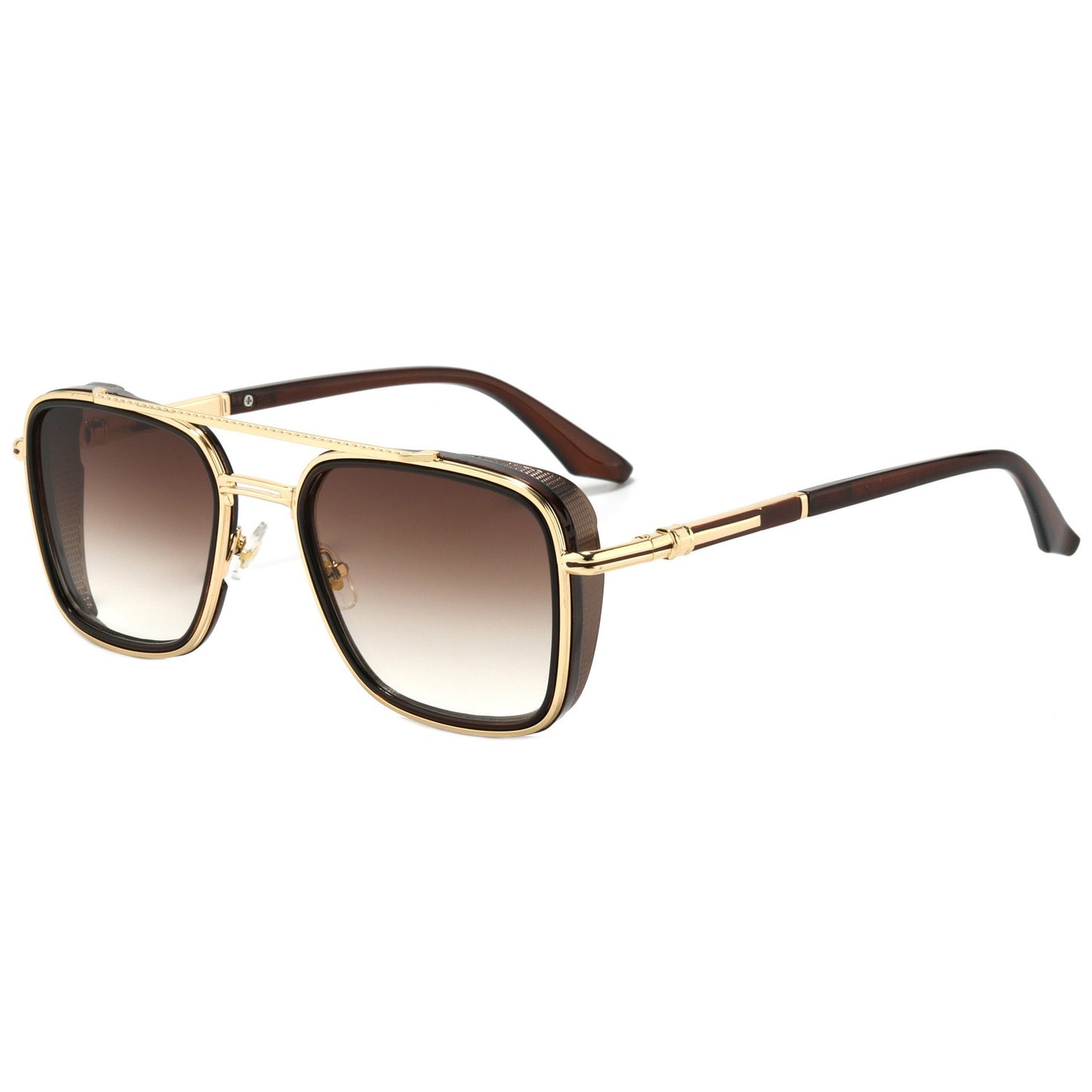 Damen Modische oversized Sonnenbrille mit luxuriösen Akzenten Karnz