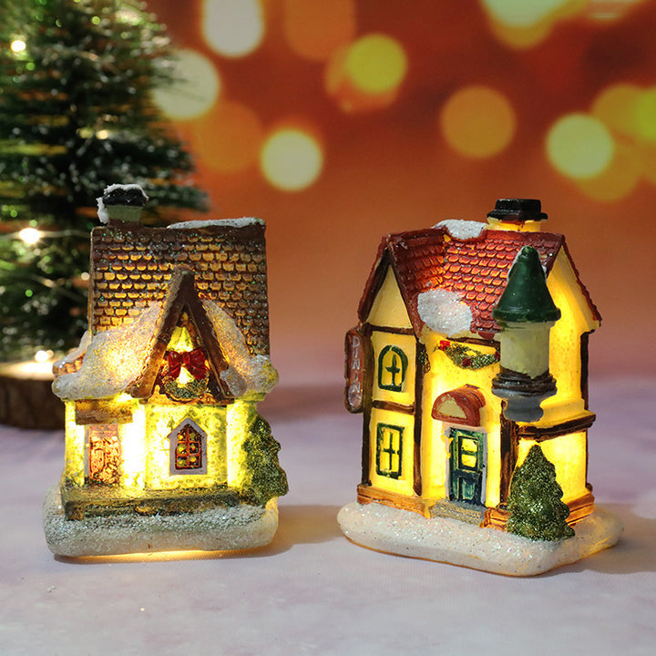 Dekorative Weihnachts-Spielzeughaus Figur
