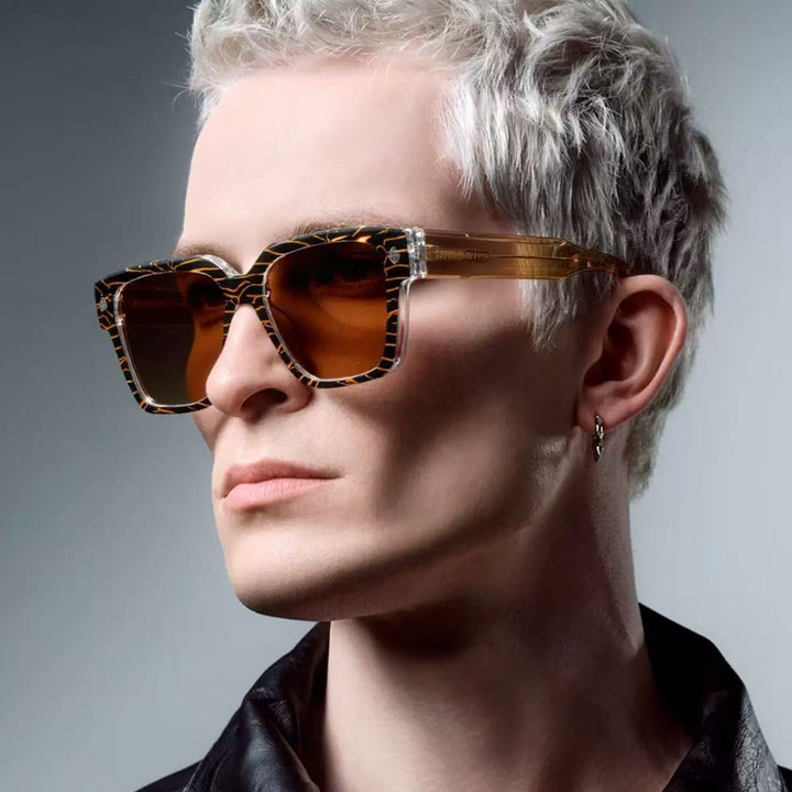 Damen Stylische Sonnenbrille mit markanter quadratischer Fassung Karnz