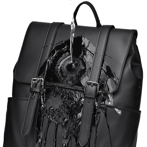 Stylischer und funktionaler Leder-Rucksack Karnz