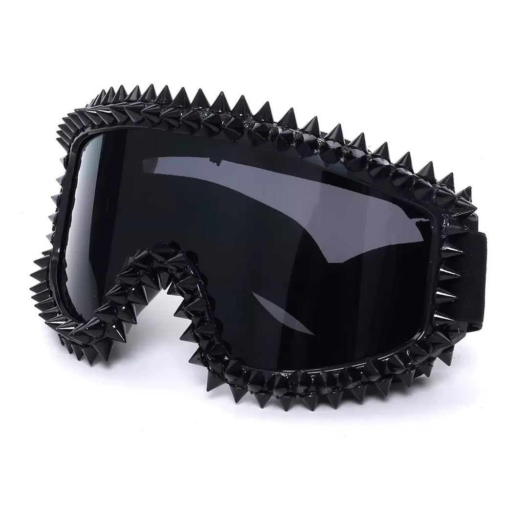 Damen modische Skibrille mit trendigem Nieten-Design Karnz