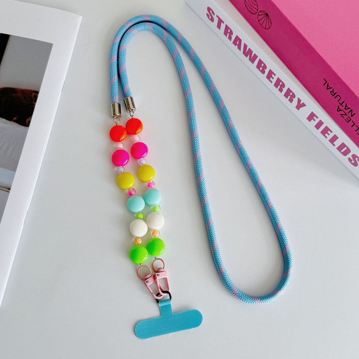 Handykette mit bunten Perlen Karnz