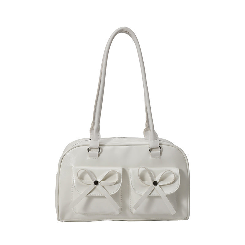 Stilvolle multifunktionale Handtasche mit Schleifendetail Karnz