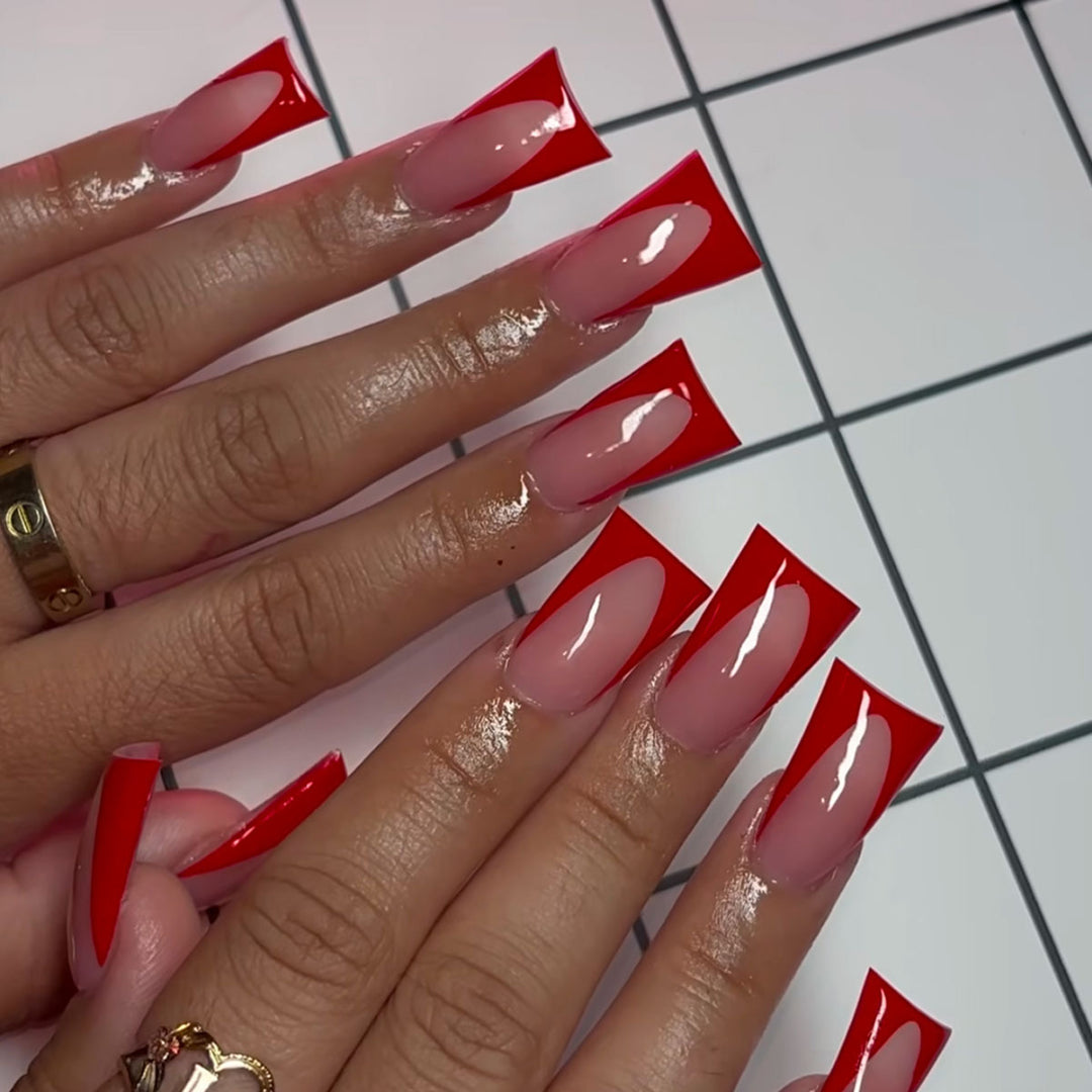 Quadratische Spitze Acryl-Nagelerweiterungen Karnz