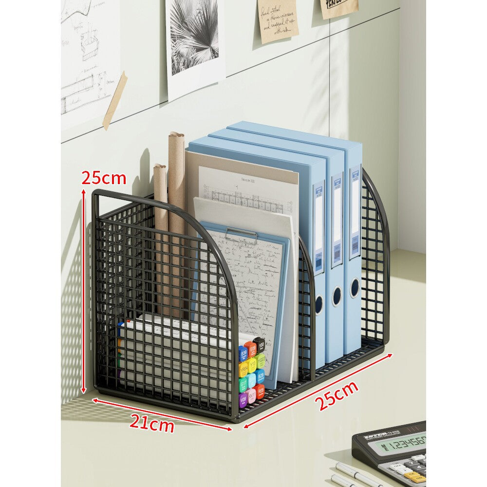 Multi-Tier Winkel Metallnetz Desktop Datei- und Ordnerorganisator