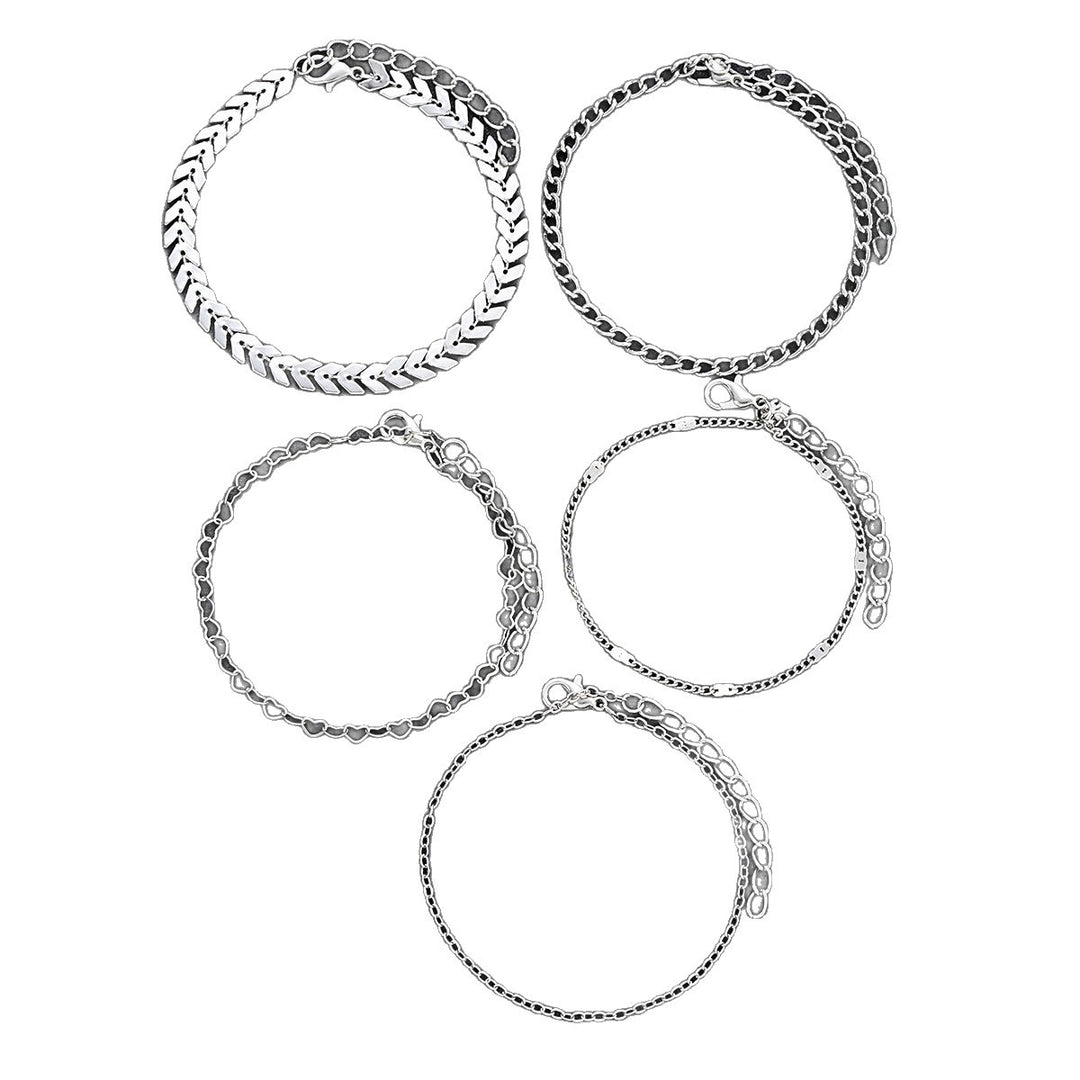 Mehrlagiges Kettenarmband-Set Karnz
