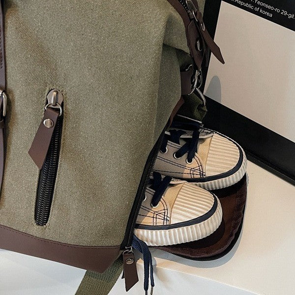 Langlebige Canvas Wochenend Duffel Tasche