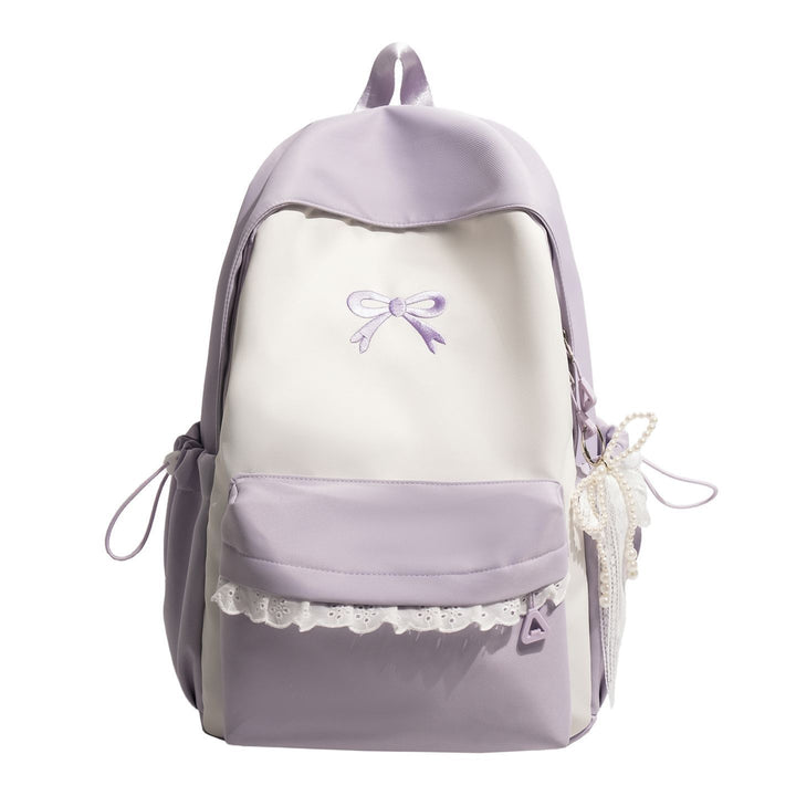 Schleifenverzierte Rucksack