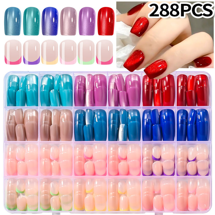 Varierte Kollektion von Press-On Nagelspitzen Karnz