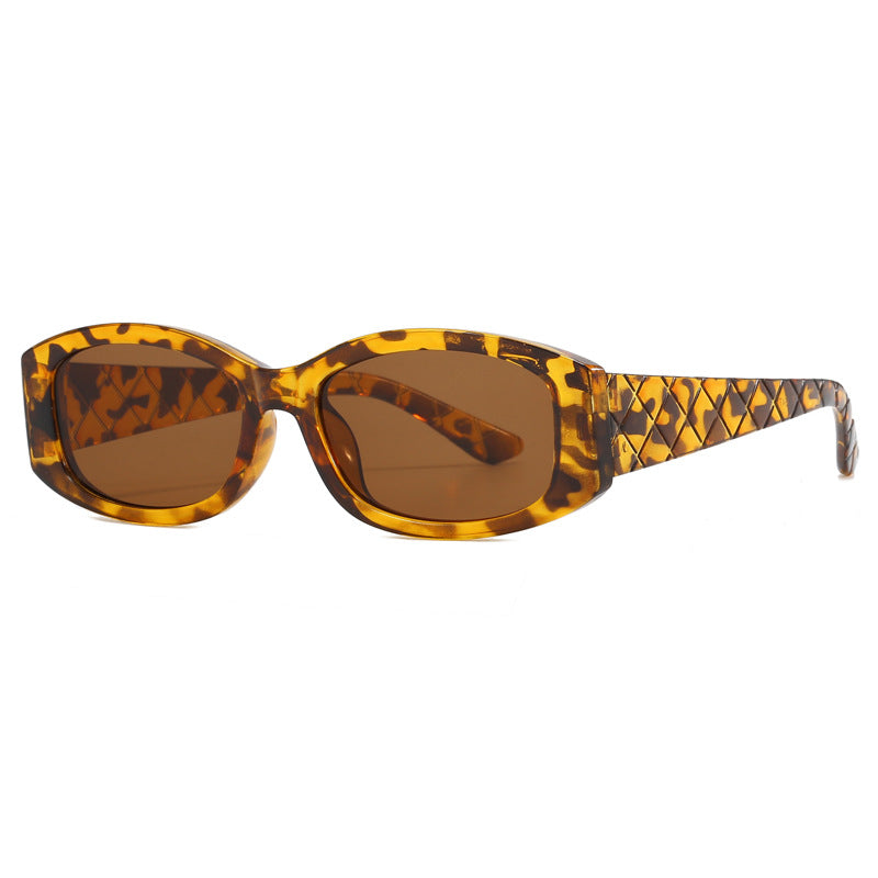 Damen Modische Retro-Sonnenbrille mit quadratischer Fassung Karnz
