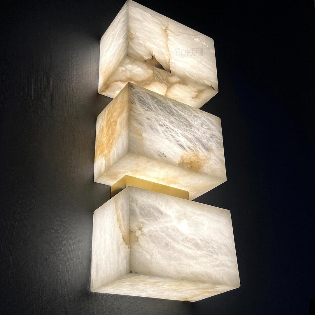 Künstlerische Alabaster Wandleuchte