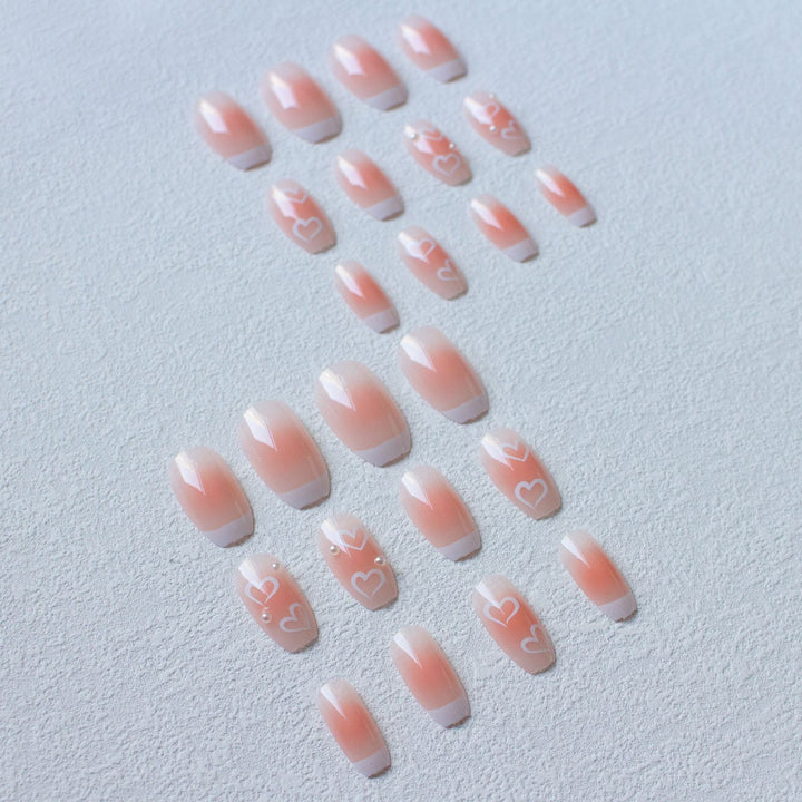 Herz Akzent Nagelkunst Set