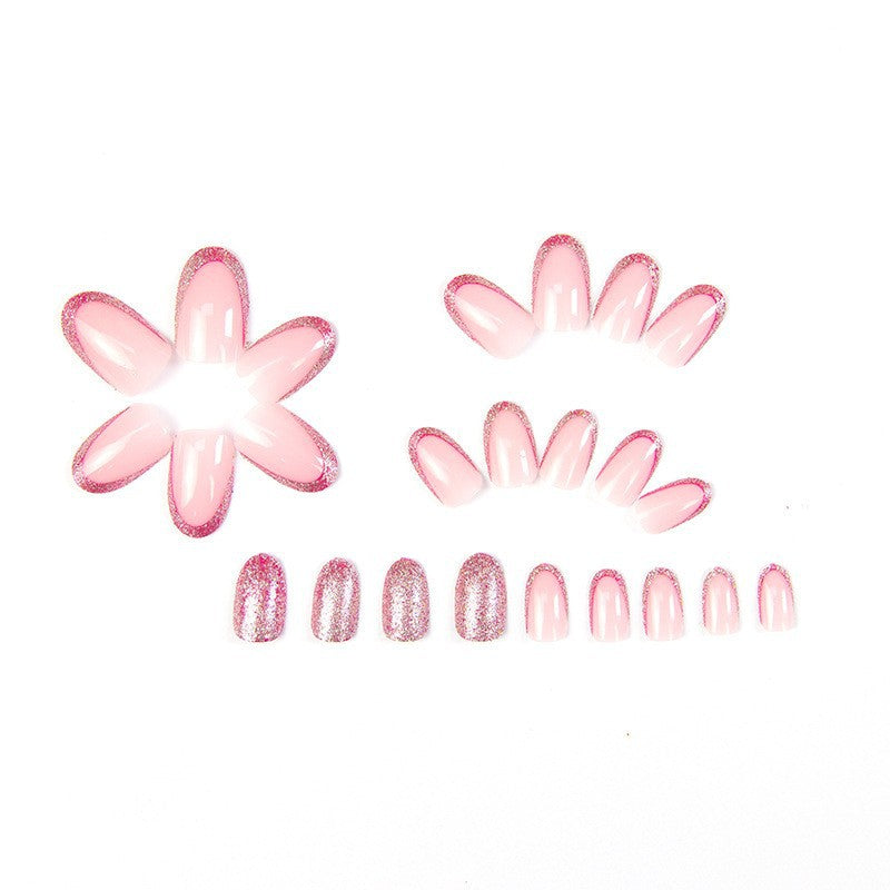 Kunstvolle Nagelset mit 3D-Blumen- und Schleifendetails Karnz