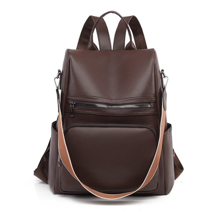 Strukturierter Leder-Reiserucksack Karnz