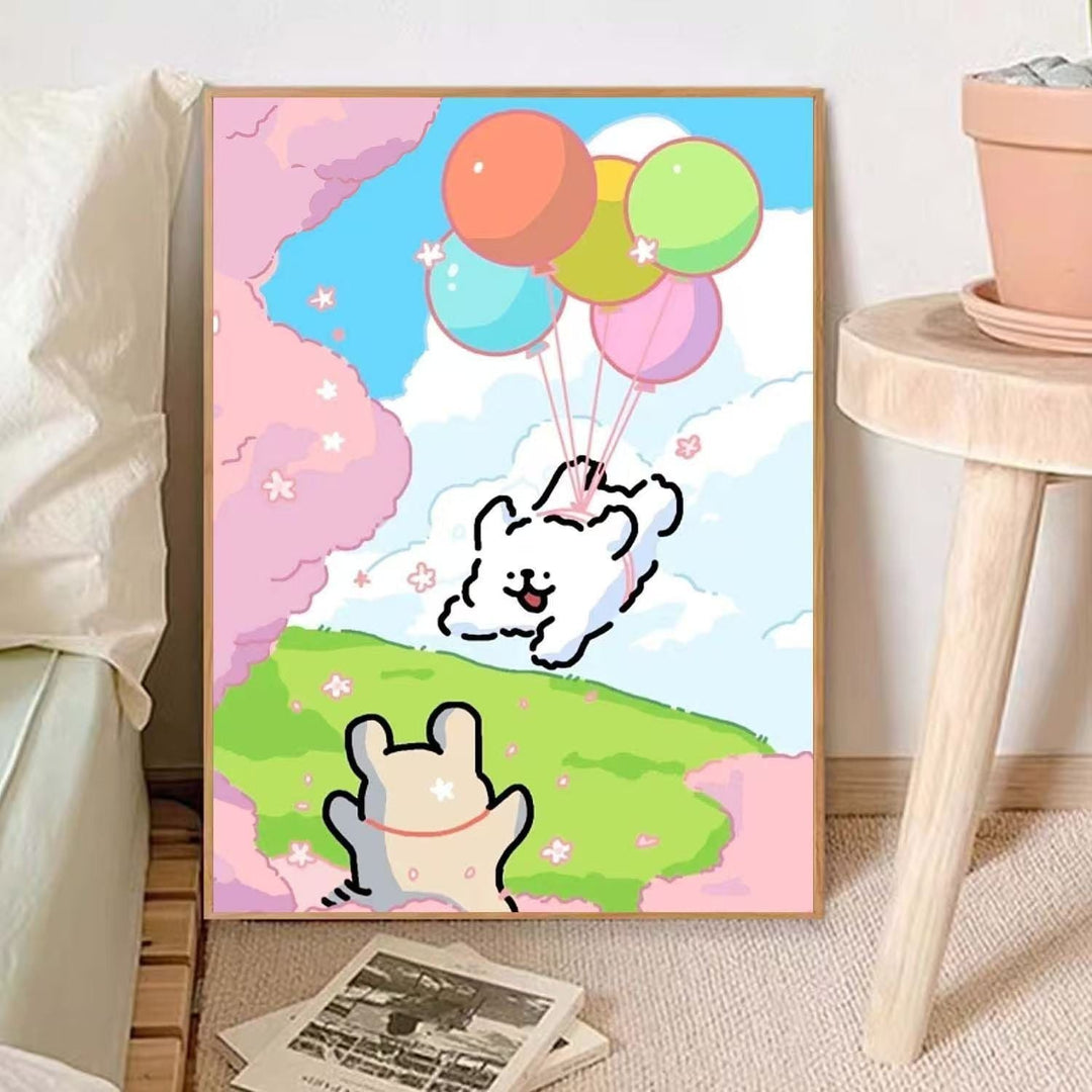 Niedliches Tier-Themen Illustrative Wandkunst Karnz