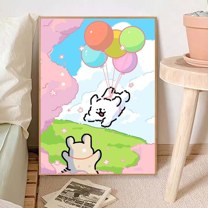 Niedliches Tier-Themen Illustrative Wandkunst Karnz