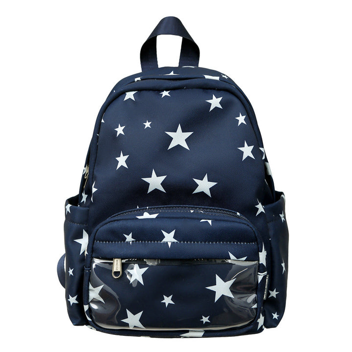Sternen-Print Multi-Taschen Rucksack Karnz