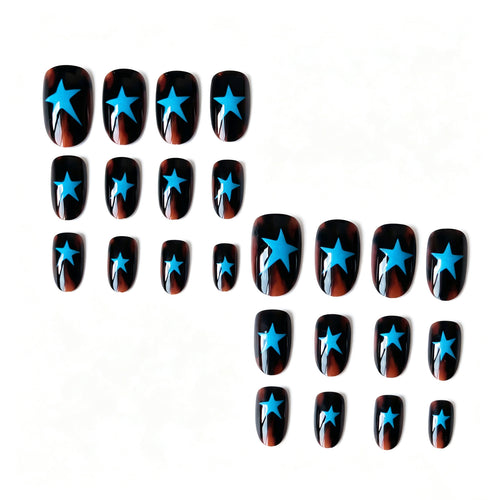 Künstlerisches sternmuster Nagelkunst Set