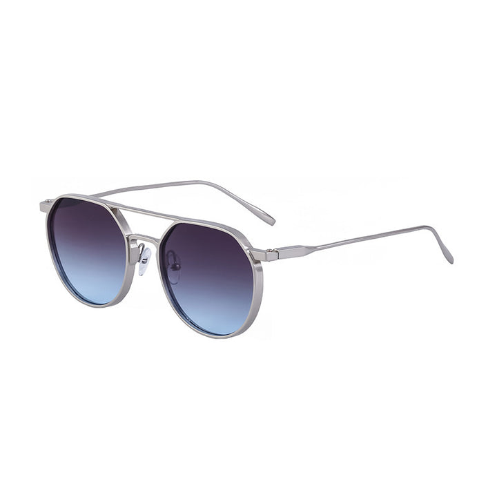 Damen modische Sonnenbrille im stilvollen runden Design Karnz