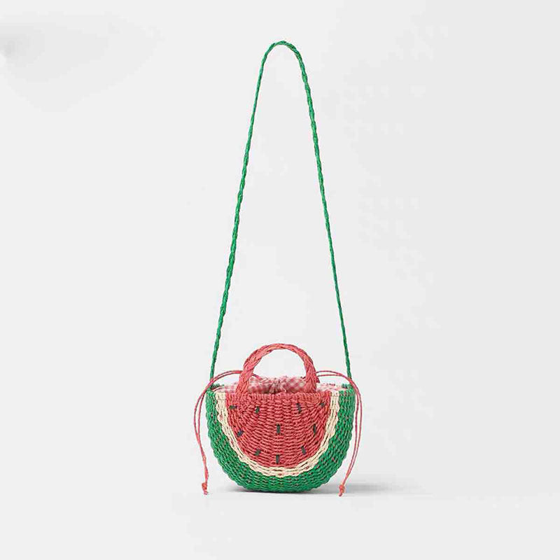 Damen Handgefertigte Umhängetasche im fröhlichen Wassermelonen-Design Karnz