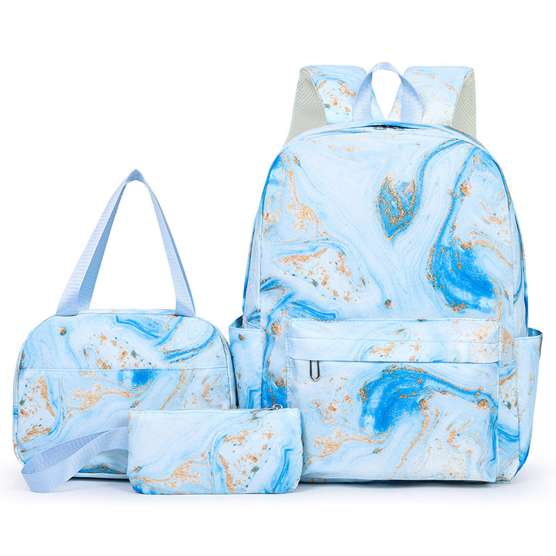 Marmormuster Mehrteiliger Rucksack Set