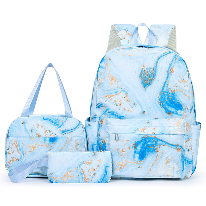 Marmormuster Mehrteiliger Rucksack Set