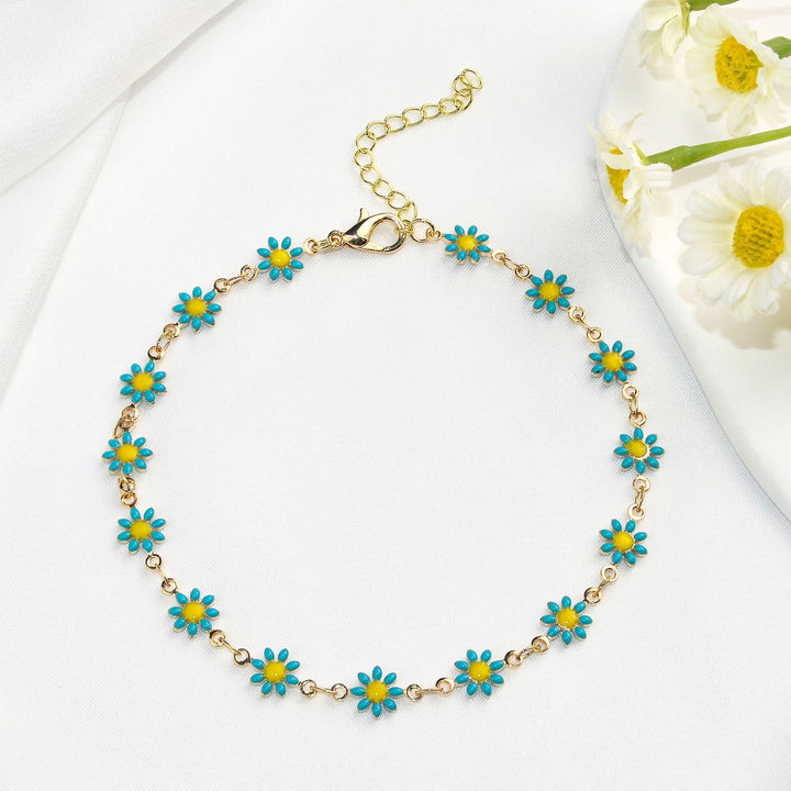 Buntes Floral Kettenarmband Karnz